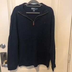 Polo Ralph Lauren Navy blue half zip pullover